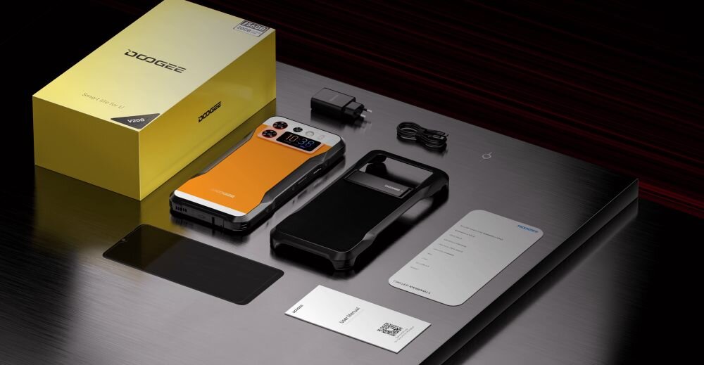 Smartfon DOOGEE V20S ekran bateria aparat procesor ram pamięć pojemność rozdzielczość zdjęcia filmy opis dane cechy blokady system łączność wifi bluetooth obudowa szkło odporność porty muzyka transfer sieć przekątna matryca waga czujniki oled amoled ips