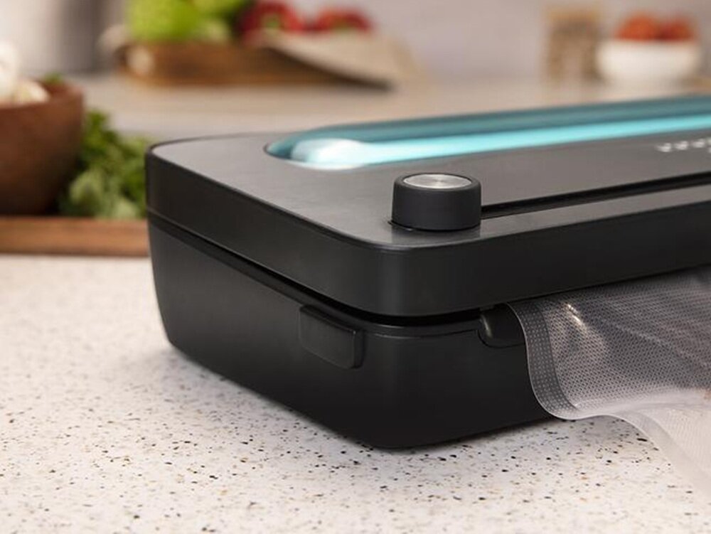 Zgrzewarka próżniowa CECOTEC Sealvac 120 SteelCut zintegrowany składany nóż, oszczędność czasu, dwa tryby pracy, cicha praca