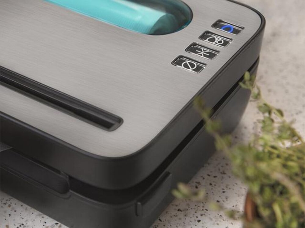 Zgrzewarka próżniowa CECOTEC Sealvac 120 SteelCut zamykanie kilku worków jednocześnie, uniwersalne worki do zgrzewania, dioda LED