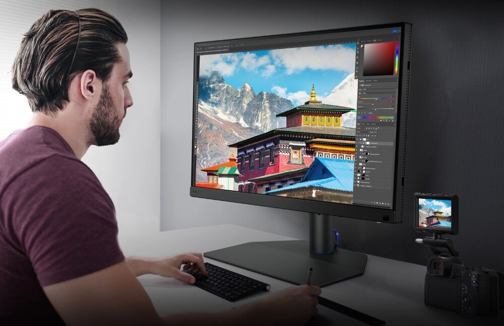 Monitor BENQ PhotoVue SW272Q 27 2560x1440px IPS wygląd opis