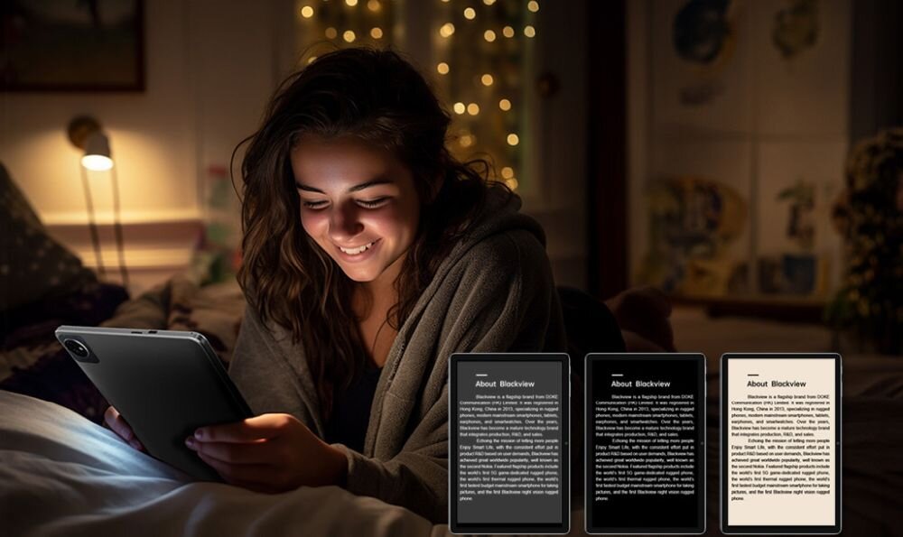 Tablet BLACKVIEW Tab 70 tryby ekran jasnosc obraz wzrok 