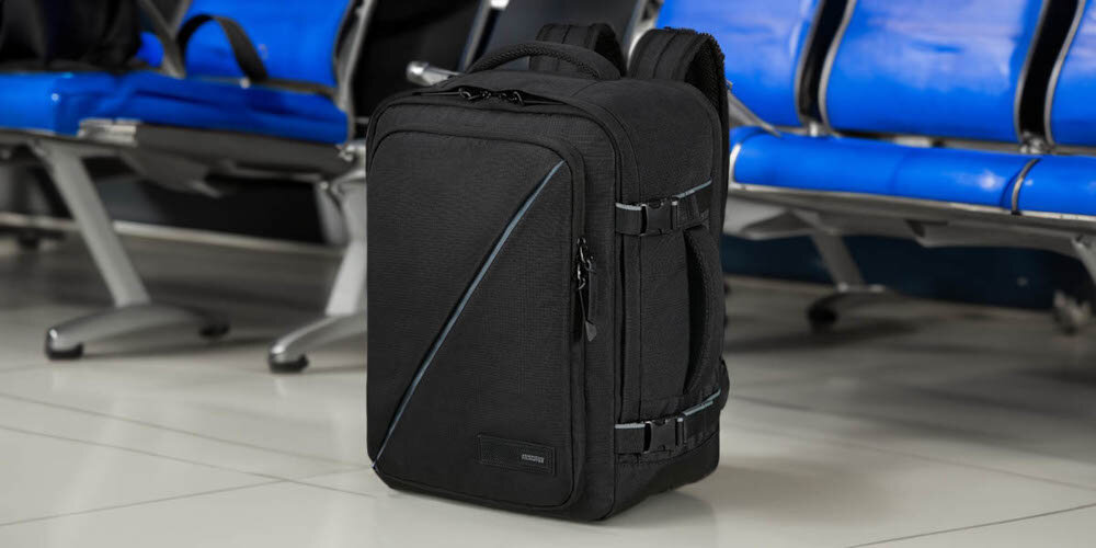 Plecak AMERICAN TOURISTER Take2Cabin M/S Czarny - Bagaż podręczny do samolotu