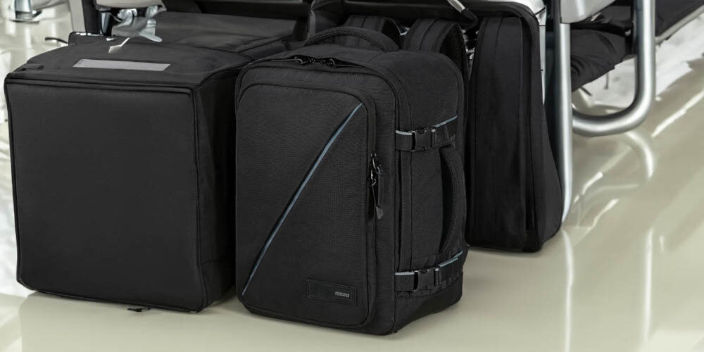 Plecak AMERICAN TOURISTER Take2Cabin M/S Czarny - Materiał z recyklingu