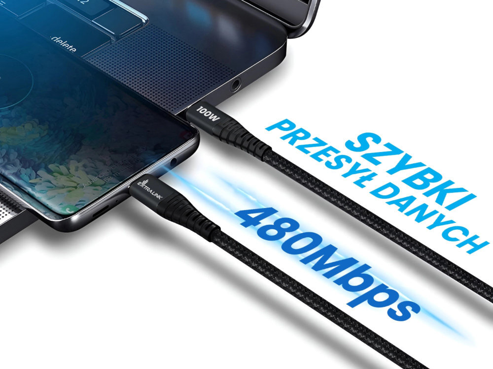 EXTRALINK Smart Life Cable Extralink Smart Life do 480 Mbps kopiowanie zdjęć, filmów czy dokumentów komputerem lub laptopem - kabel łączący telefon z laptopem
