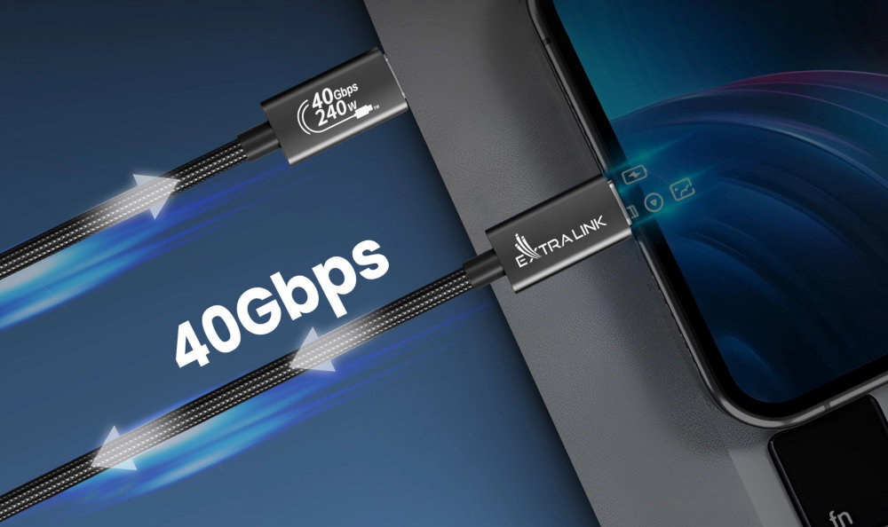 EXTRALINK Smart Life Cable Extralink Smart Life do 40 Mbps kopiowanie zdjęć, filmów czy dokumentów komputerem lub laptopem - kabel łączący telefon z laptopem