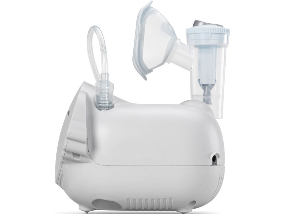 Inhalator nebulizator pneumatyczny FLAEM Koala 0.42 ml/min efektywna terapia inhalacyjna dla pacjentów w każdym wieku praktyczne rozwiązania technologiczne skuteczne wspomaganie leczenia schorzeń układu oddechowego komfort bezpieczeństwo