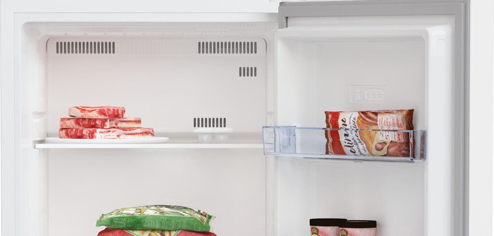 LODÓWKA BEKO RDNT231I40WN oświetlenie LED widoczność światło oświetlenie przyjemne naturalne