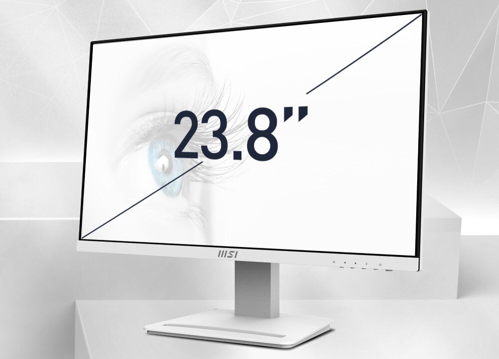 Monitor MSI Pro MP243XW 23.8 IPS 1920x1080px 100Hz 4ms [GTG] wyświetlacz przekątna rozdzielczość kolory kąty widzenia
