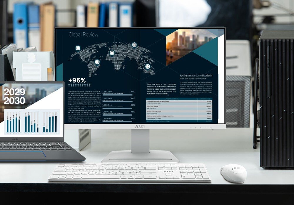 Monitor MSI Pro MP243XW 23.8 IPS 1920x1080px 100Hz 4ms [GTG] porty podłączenie złącza