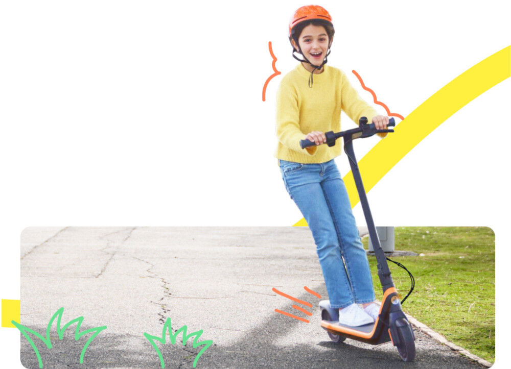 Hulajnoga elektryczna SEGWAY Kickscooter C2 Czarno-pomarańczowy bateria wydajna napiecie 21,6 V pojemnosc 2,5 Ah dystans do 35 km czas ladowania okolo 3,5 godziny
