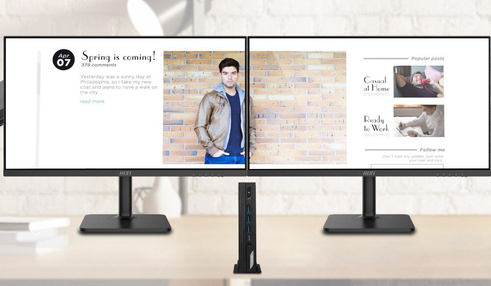 Komputer MSI PRO DP10 13M-001EU i7-1360P 16GB RAM 1TB SSD Wi-Fi Windows 11 Professional wygląd opis