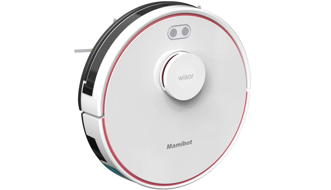Robot sprzatajacy MAMIBOT EXVAC880 T+ Bialy Czujniki zapewniaaące bezpieczenstwo
