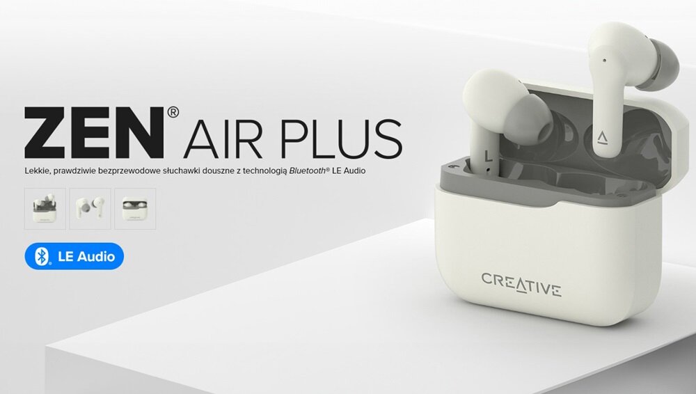 Słuchawki bezprzewodowe Creative Zen Air Plus słuchawki ergonomiczne bezprzewodowe