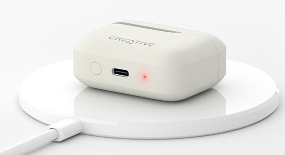 Słuchawki bezprzewodowe Creative Zen Air Plus tony basy kodek aptx xmems opóźnienie urządzenie energia