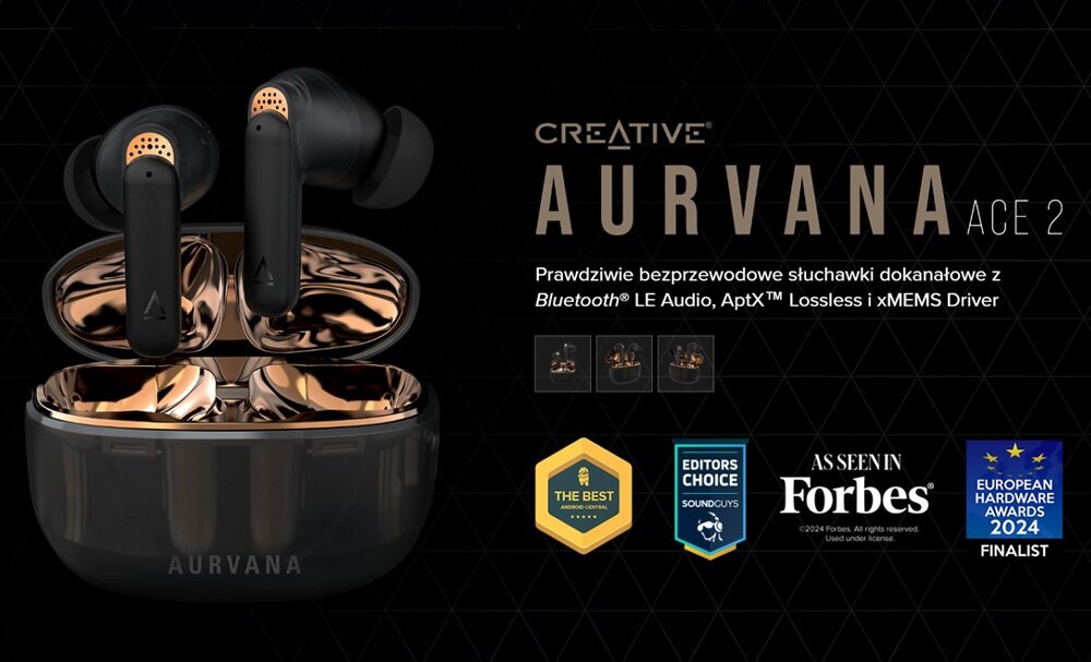 Słuchawki bezprzewodowe Creative Aurvana ACE 2 słuchawki ergonomiczne bezprzewodowe