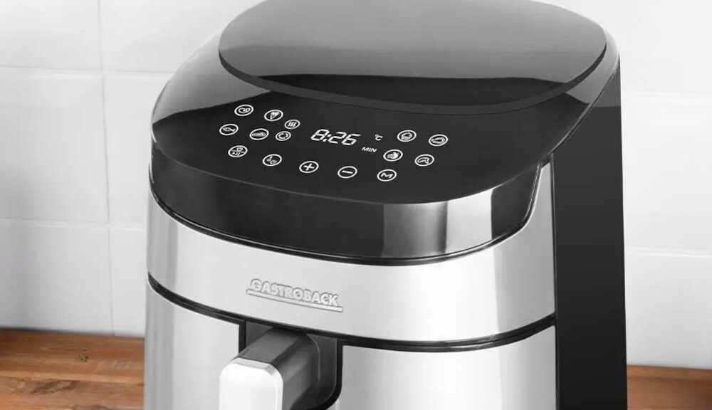 Frytkownica beztłuszczowa GASTROBACK 42583 Stalowo-czarny Air Fryer Wysoka moc 1300 W