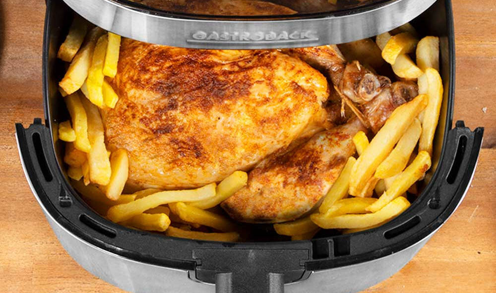 Frytkownica beztłuszczowa GASTROBACK 42582 Stalowo-czarny Air Fryer Wysoka moc pojemność