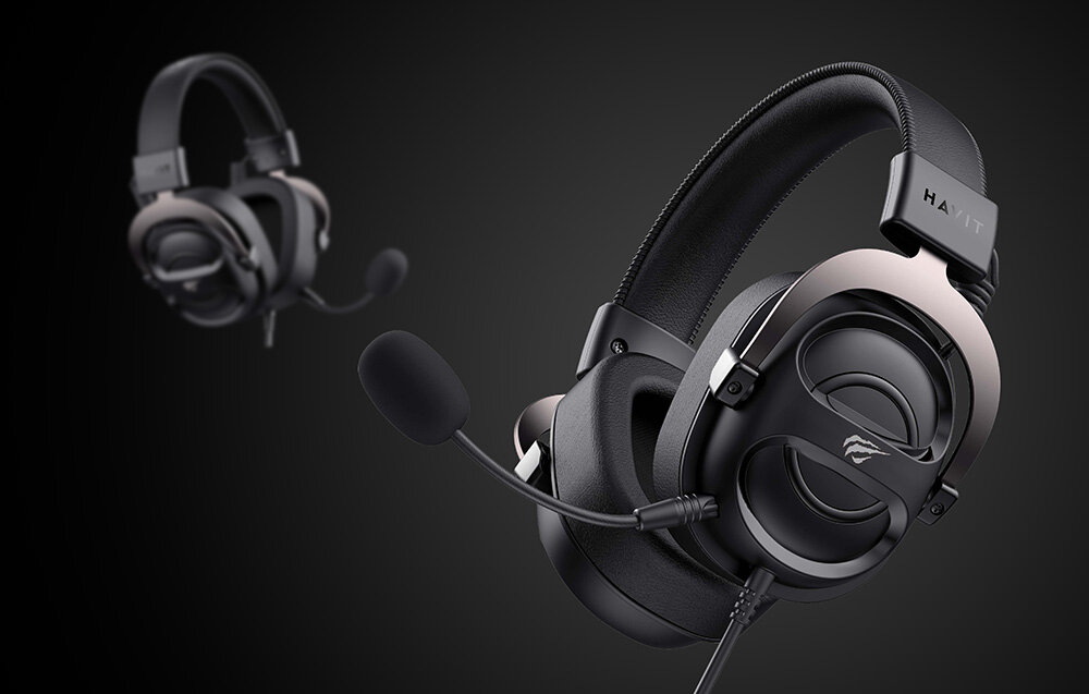 Słuchawki HAVIT H2002E design komfort lekkość dźwięk jakość wrażenia słuchowe ergonomia lekkość sport aktywność podróże czas pracy działanie akumulator