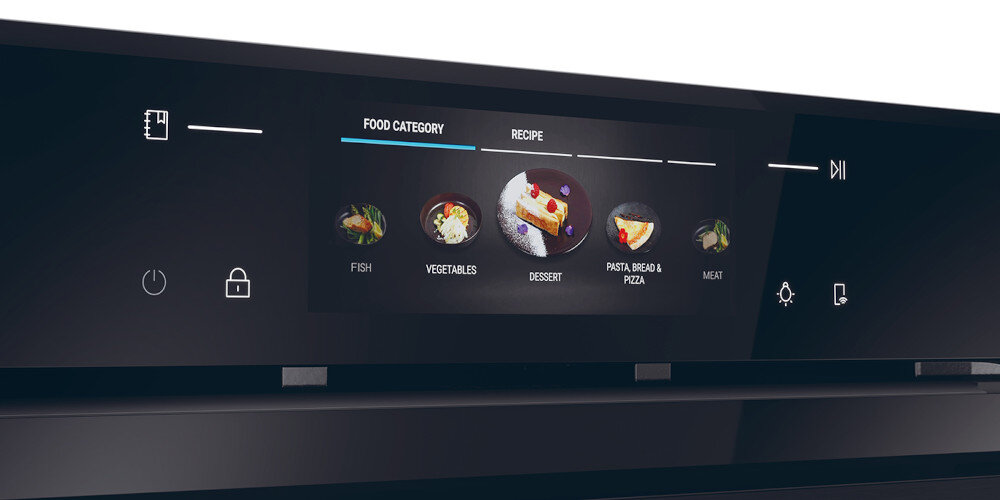 PIEKARNIK HAIER H6 ID48M5YTB SERIA 4 Panel sterowania intensywne kolory czytelne grafiki interfejs pełna kontrola