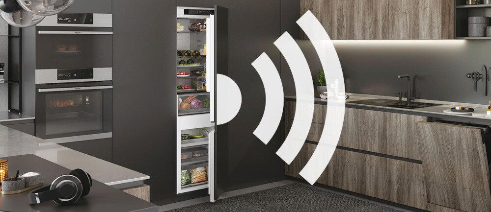 LODÓWKA HAIER HBW5519D Zdalne sterowanie z hOn osobisty asystent kulinarny Proactive Temperature Advanced Drink Assistant my Inventory