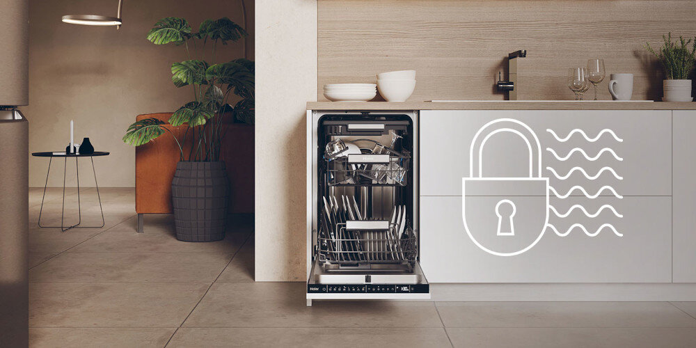 ZMYWARKA HAIER SXI1C3BF2BT-01 Bezpieczeństwo AquaStop system ochrona zalanie odcięcie dopływu wody ochrona mieszkania zapobieganie szkodom