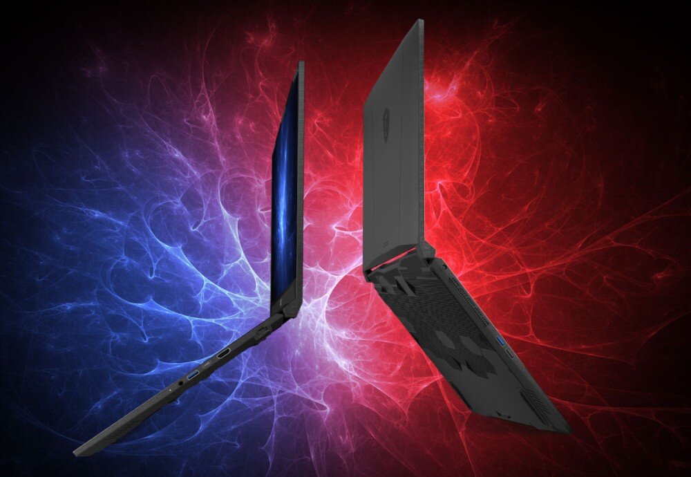 Laptop MSI Katana 17 B12UCRK-1056XPL 17.3 IPS 144Hz i7-12650H 16GB RAM 512GB SSD GeForce RTX3050 złącza porty podłączenie