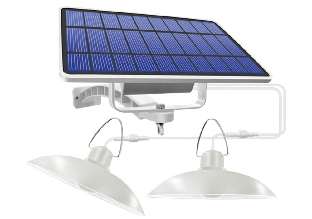 Lampa solarna FOREVER LIGHT Sunari FLS-80 RTV100385 Podwójna efektywnosc wygoda ekologia zaawansowane czujniki odpornosc na warunki atmosferyczne dlugi czas pracy dwa klosze nie musza byc umieszczone obok siebie oswietlenie wiekszej przestrzeni