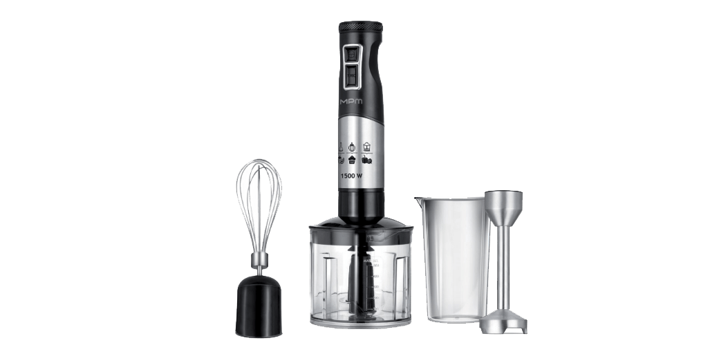 Blender ręczny MBL-34M z akcesoriami.