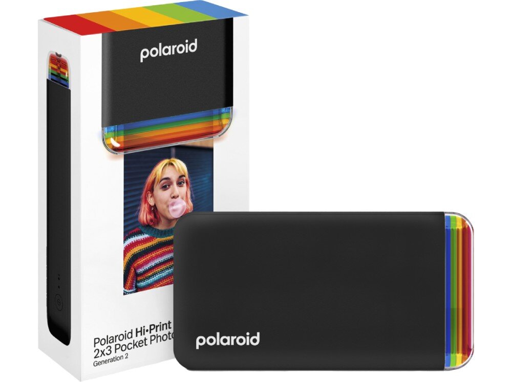 Drukarka POLAROID Hi-Print Gen 2 Czarny wygląd opis