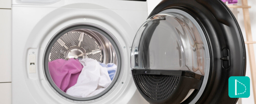 SUSZARKA GORENJE DNS93PL wizualizacja lifestyle ikona Podwójne drzwi budowa konstrukcja otwarte drzwiczki widoczne zbliżenie na filtr solidne trwałe ciche filtr kłaczków