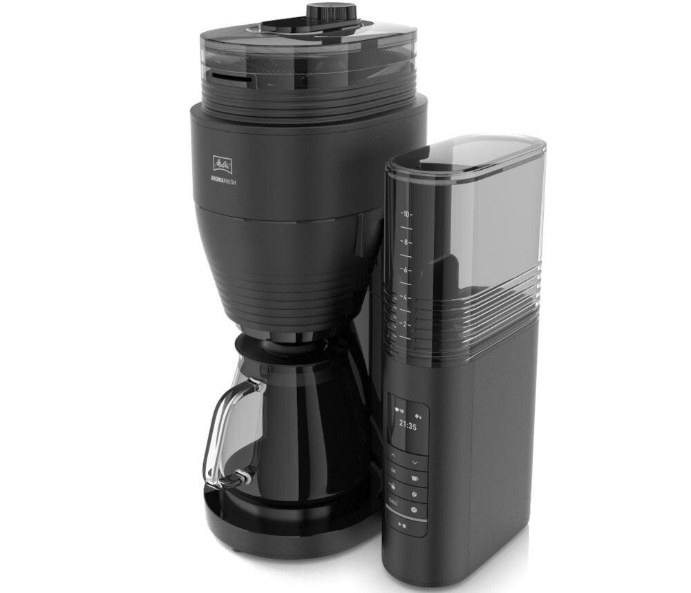 Ekspres MELITTA AromaFresh II 1030-05 Czarny wkład filtra szklany dzbanek mycie w zmywarce