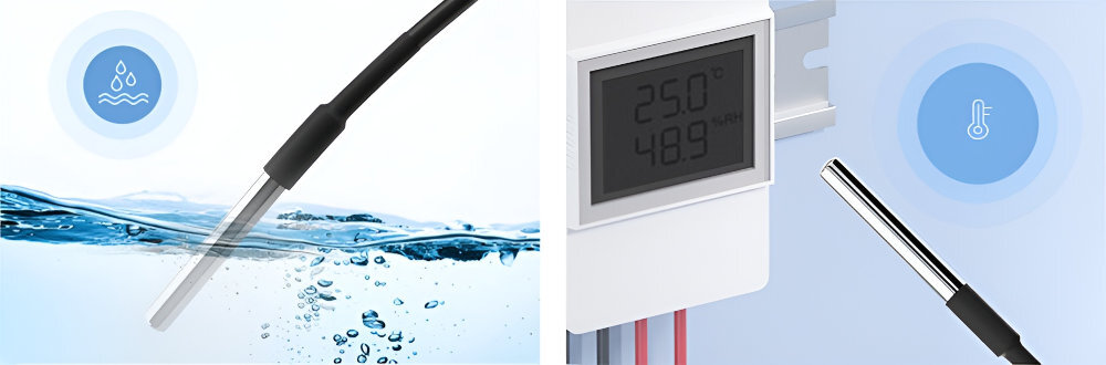 SONOFF WTS01 Wodoodporny od -40°C do 115°C trwałością Sonoff TH Elite Sonoff TH Origin łatwe w instalacji