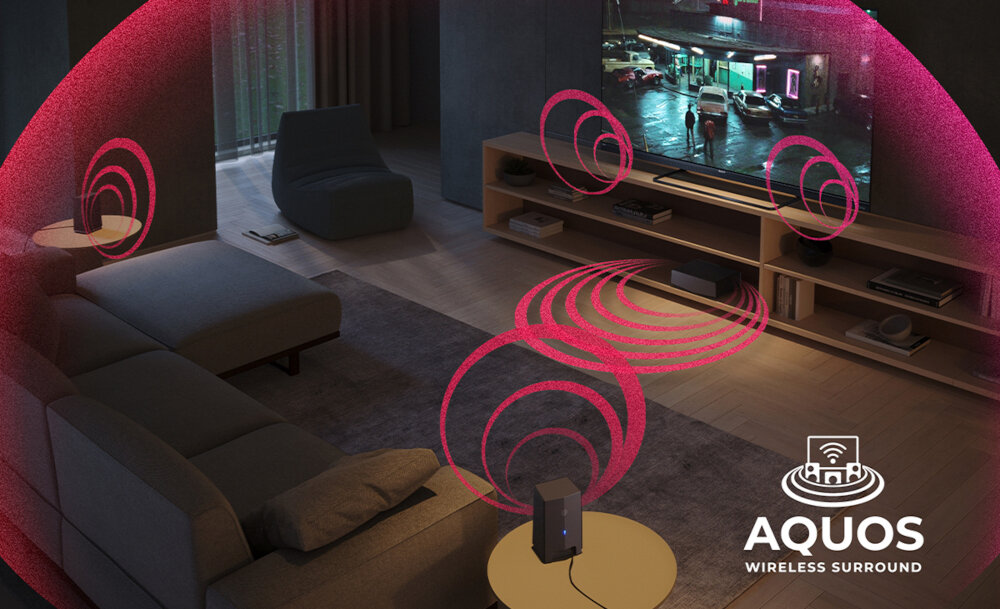 Kolumny głośnikowe SHARP CP-AWS 2001 - AQUOS Wireless Surround