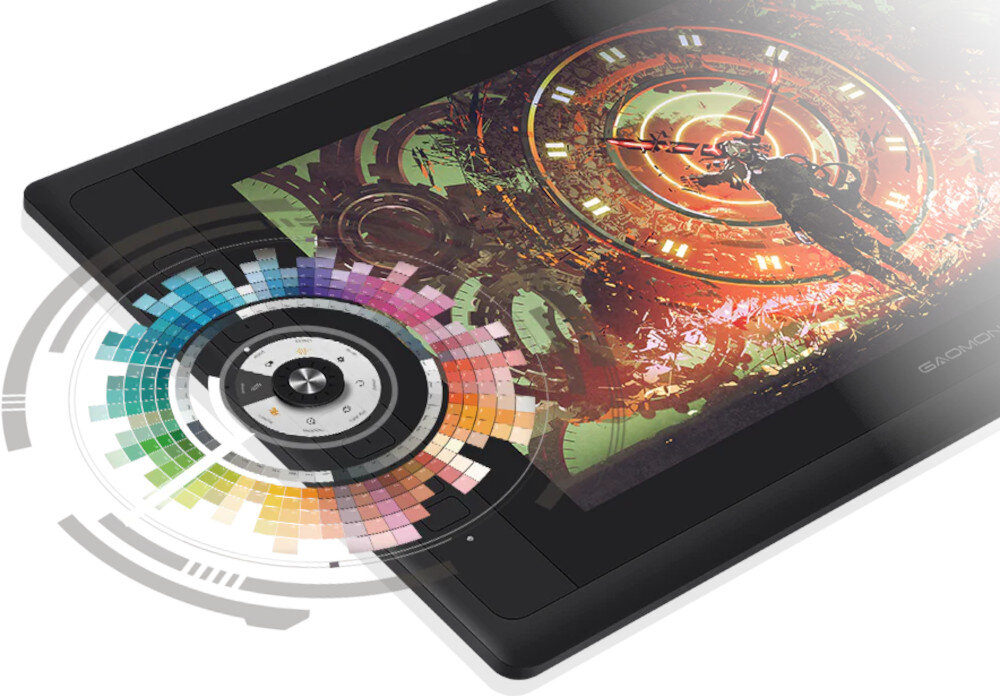 Tablet graficzny GAOMON PD156 Pro przyciski skróty