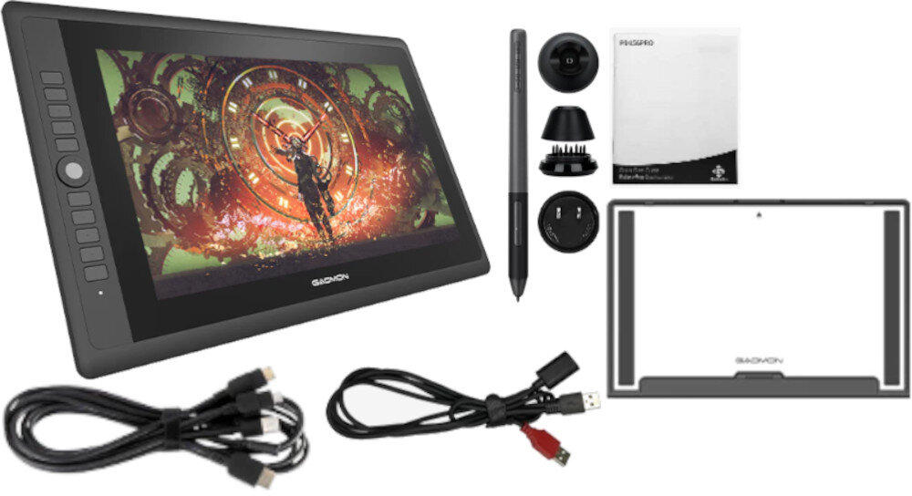 Tablet graficzny GAOMON PD156 Pro zestaw akcesoria