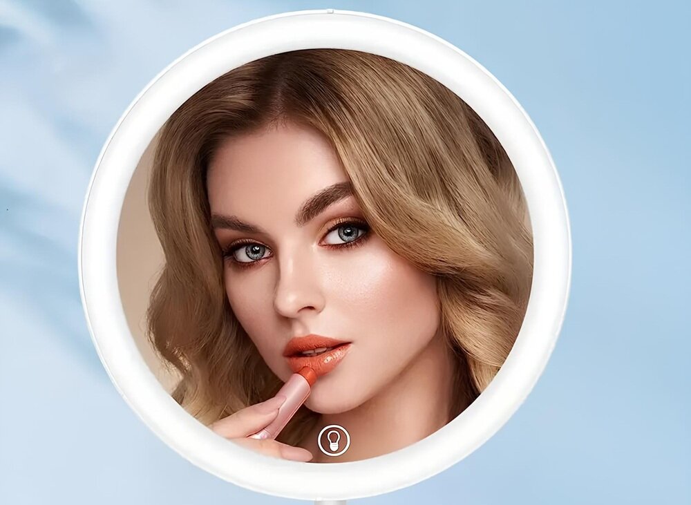 Lusterko kosmetyczne EXTRALINK MakeUp Mirror 3 tryby światła, regulacja jasności, leposza widoczność detali