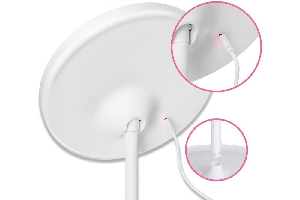 Lusterko kosmetyczne EXTRALINK MakeUp Mirror wbudowany akumulator, bez użycia prądu, w miejscach bez gniazdka