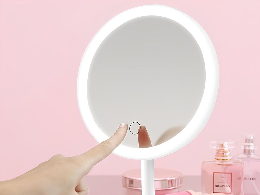 Lusterko kosmetyczne EXTRALINK MakeUp Mirror niewielka konstrukcja, łatwy transport, komfortowa praca