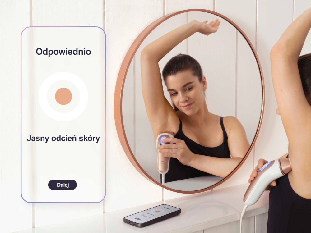 Depilator BRAUN Skin I-expert Smart IPL PL7253 wszystkie odcienie tryby