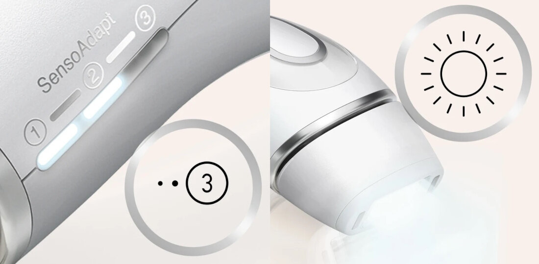 Depilator BRAUN Silk-expert Pro 3 IPL PL3230 Trzy poziomy intensywność tryb skóry wrażliwej
