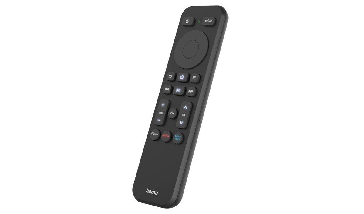 Intuicyjna obsługa i ergonomiczna konstrukcja pilota Hama Smart TV 2w1
