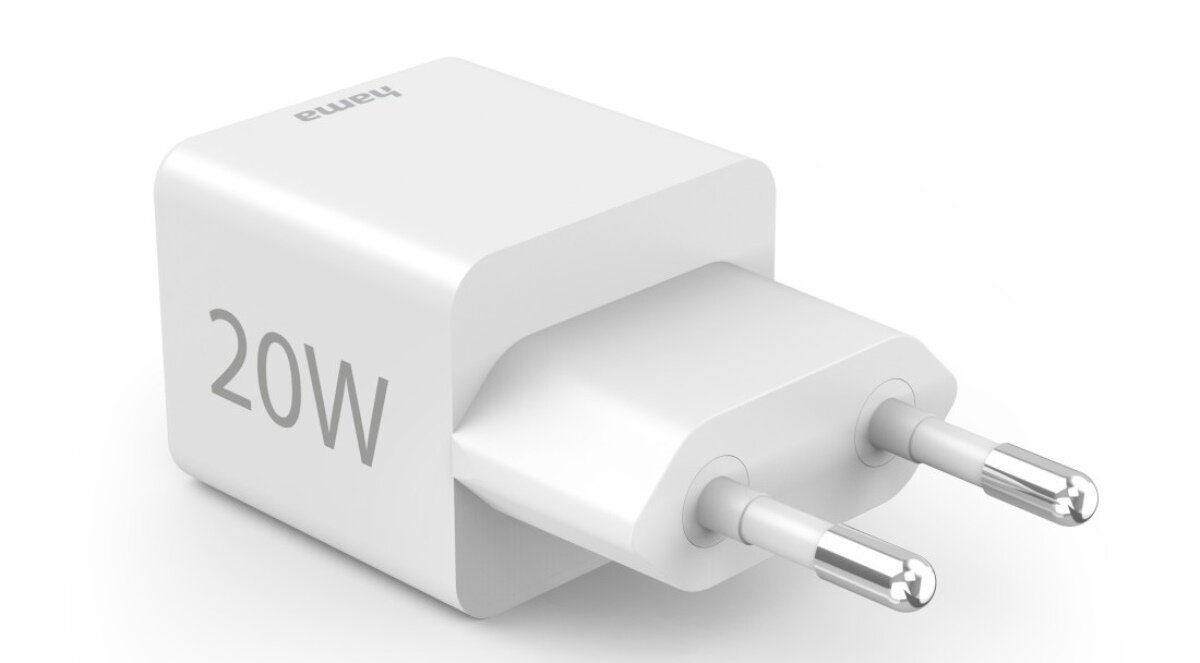 Dwa porty USB-C i USB-A, jednoczesne ładowanie, ładowarka sieciowa Hama Mini