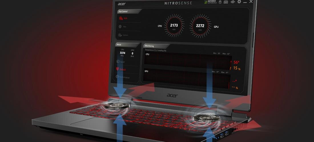 Laptop ACER Nitro 5 515-58 - Acer CoolBoost