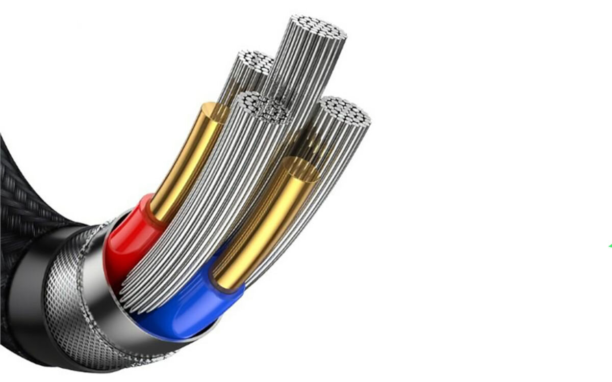 Kabel USB-CUSB - USB-C USAMS U85 PD Fast Charge 100W 1.2 m Czarny plecionka nylonowa miedziane żyły w oplocie