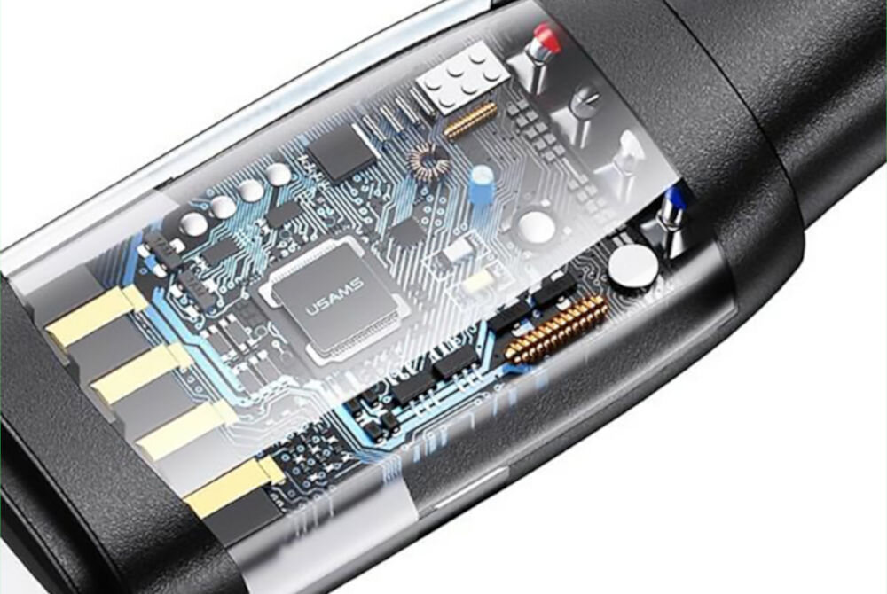 Kabel USB-C/USB - USB-C USAMS U85 100W PD Fast Charge 2 m Czarny szybki tranfer danych prędkość do 480 Mbps
