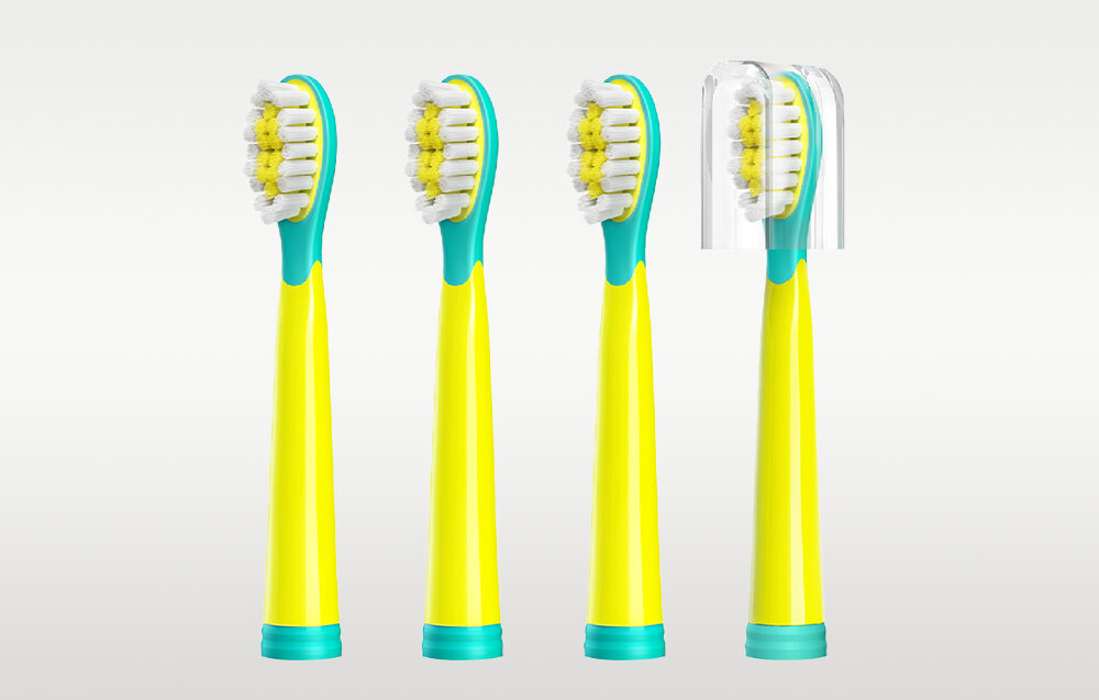Końcówki do szczoteczki BITVAE BV 2001 Niebiesko-żółty łatwa wymiana, zachowanie higieny