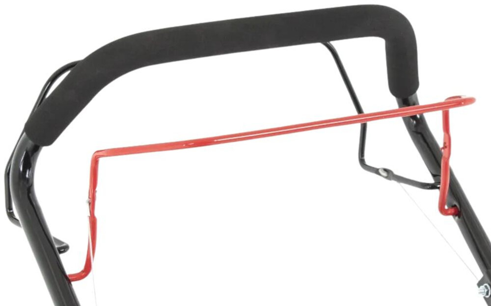 Kosiarka spalinowa FAWORYT SH46N139L Loncin LC1P65FE z napędem 460mm 2.4kW zbliżenie na uchwyt komfortowy uchwyt miękkie wykończenie pewny chwyt chroni dłonie przed odciskami i otarciami uchwyt można złożyć