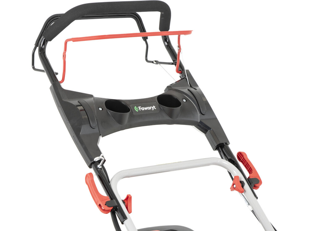 Kosiarka spalinowa FAWORYT SH51N196LE-4W1 Loncin V200 z napędem 510mm 3.7kW wygoda komfortowa raczka ergonomiczna forma miekkie wykonczenie wyprofilowana raczka