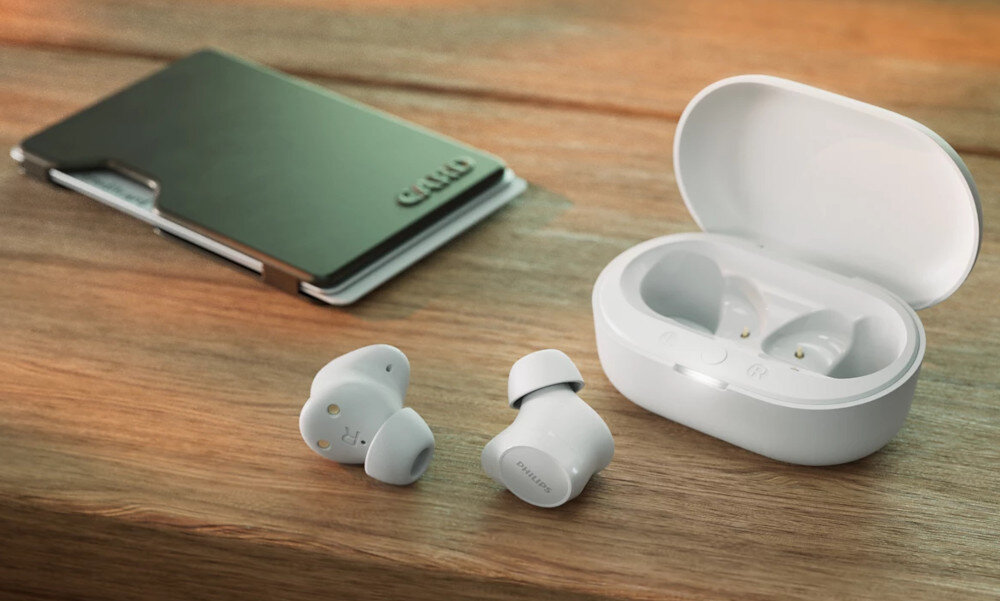 Słuchawki dokanałowe PHILIPS TAT1209 design komfort lekkość dźwięk jakość wrażenia słuchowe ergonomia lekkość sport aktywność podróże czas pracy działanie akumulator
