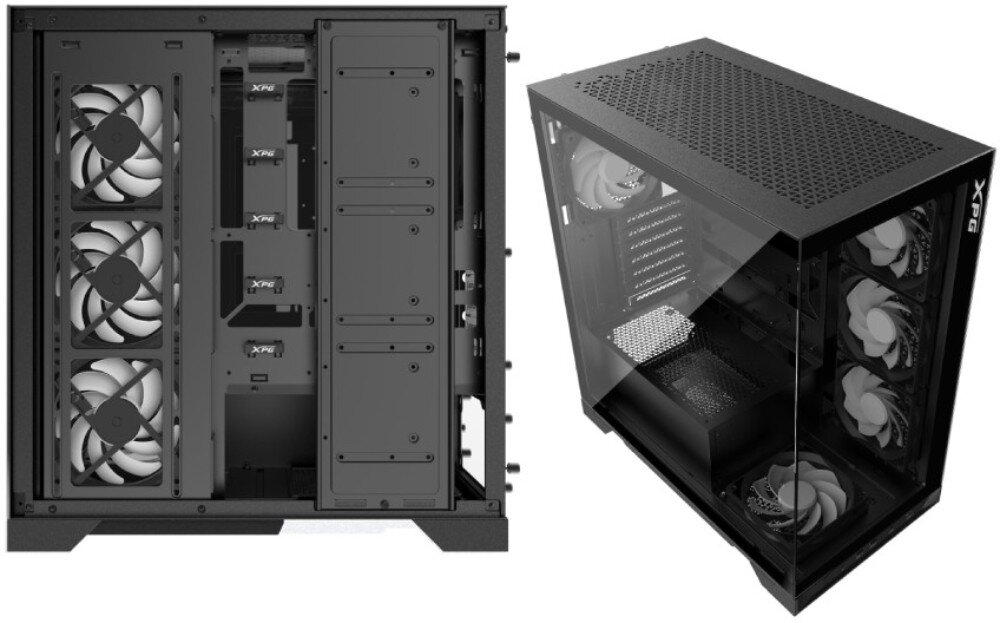 Obudowa ADATA XPG INVADER X Czarny materiały wykonanie konstrukcja filtry